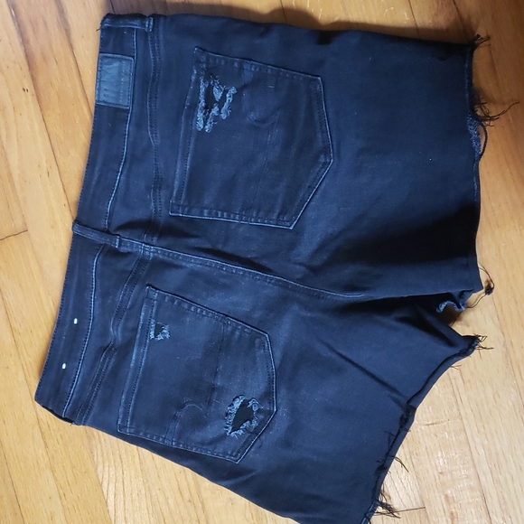 Distressed High Rise Shorts - Picture 2 of 5